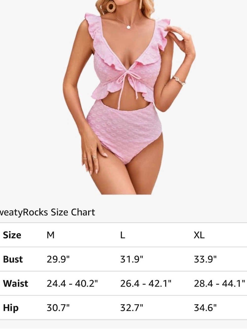 Pink Ruffle One-Piece Swimsuit - Picture 3 of 9